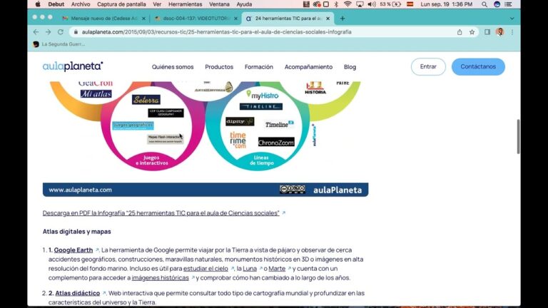 25 herramientas tic para el aula de ciencias sociales