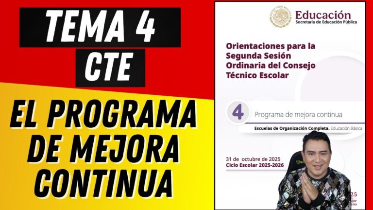 acciones de formación docente y mejora continua