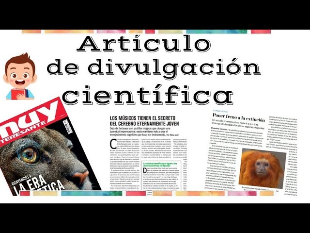 articulo de investigacion cientifica para niños de primaria