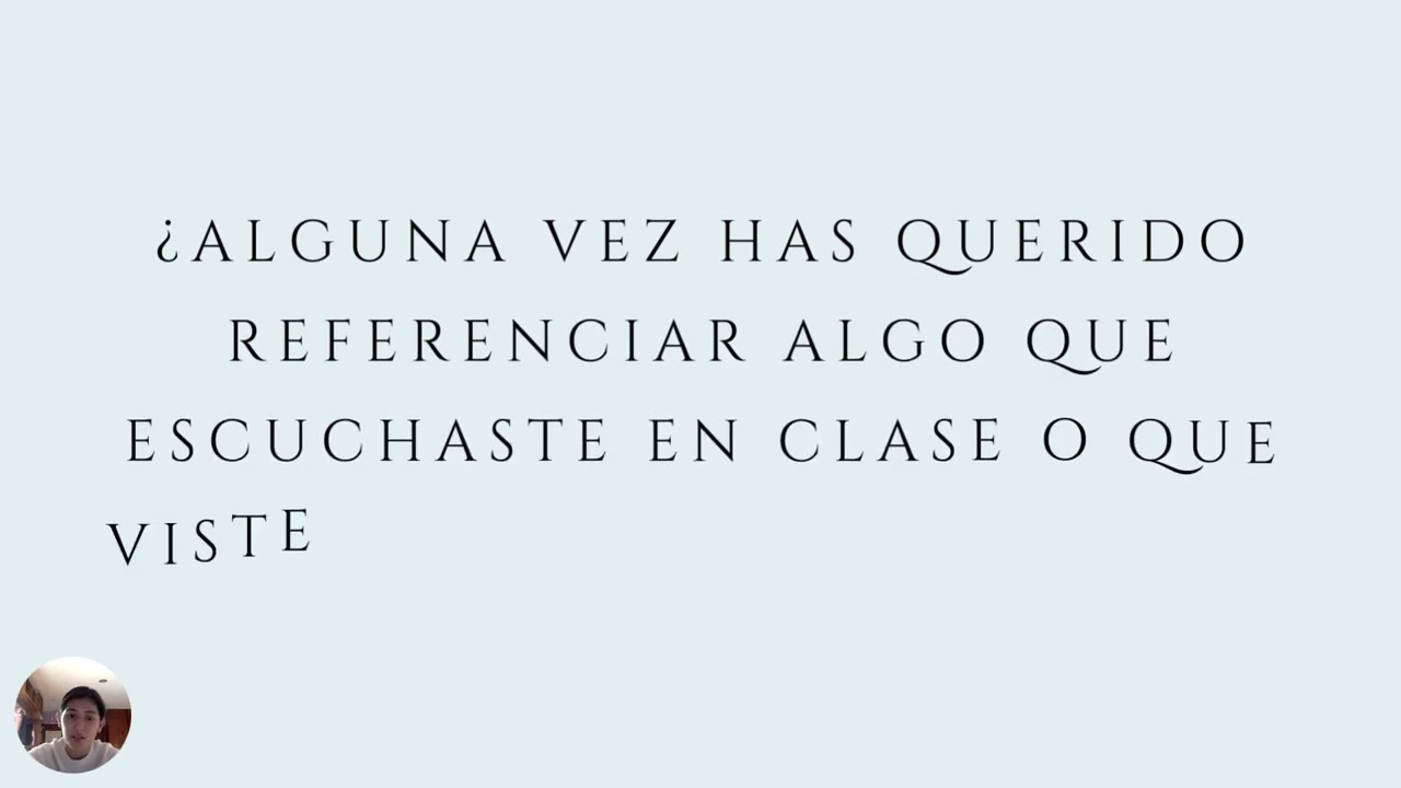 como citar una clase en apa