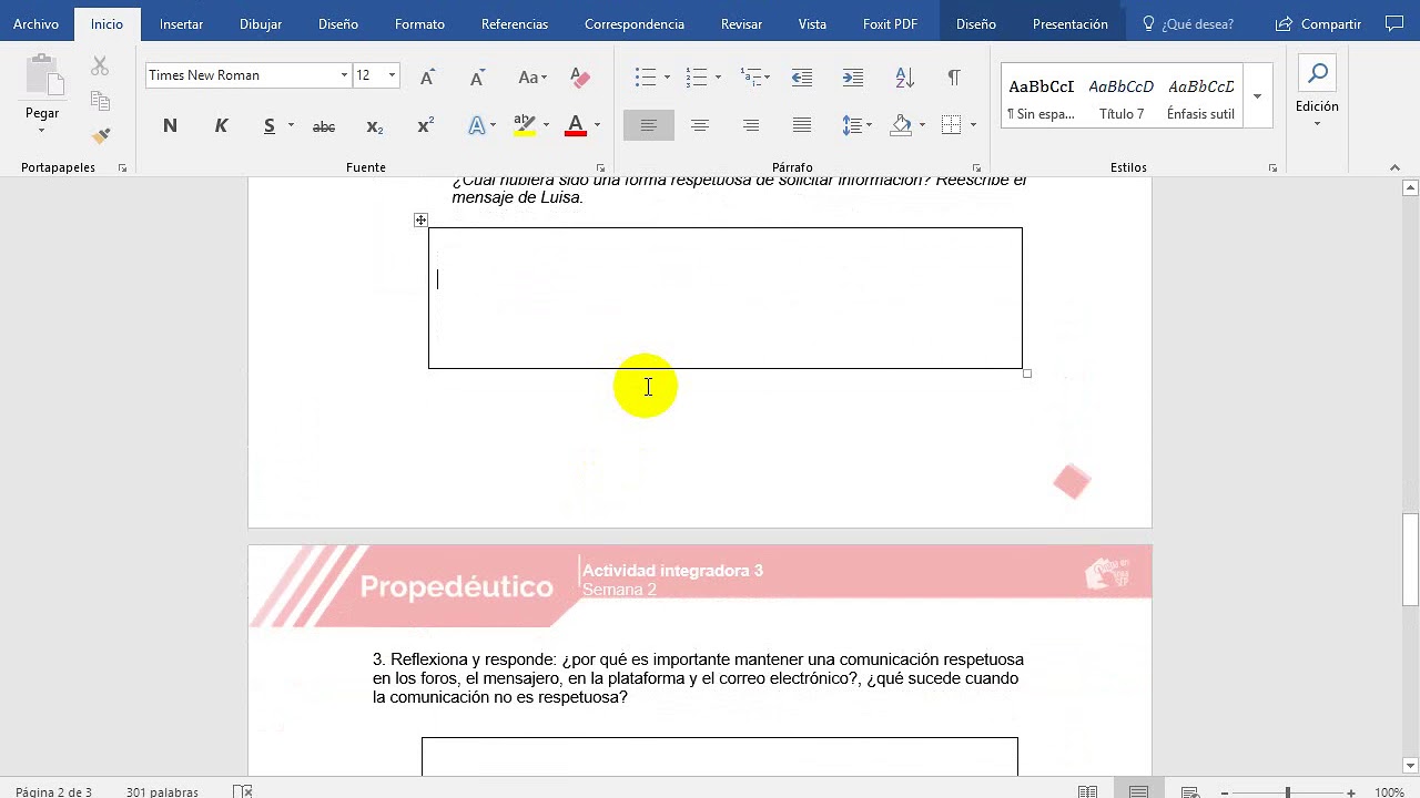 cómo comunicarse de forma respetuosa en prepa en línea sep