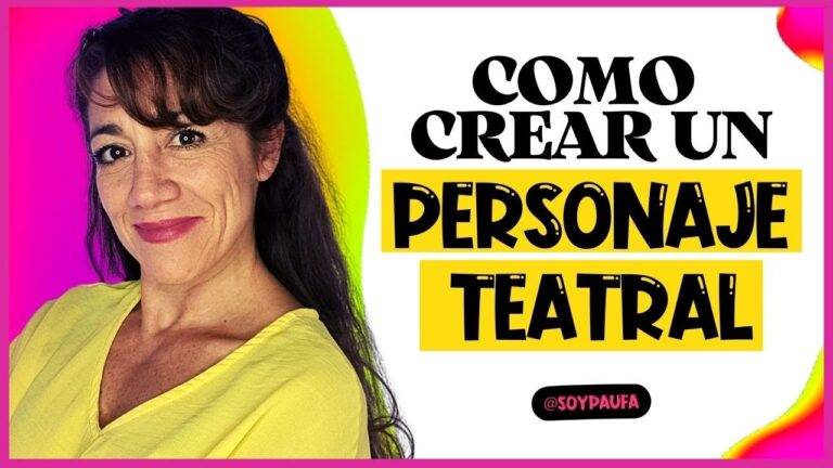 como construir un personaje en una obra de teatro