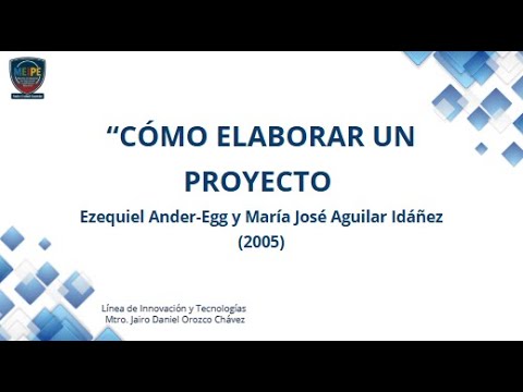como elaborar un proyecto social ander egg