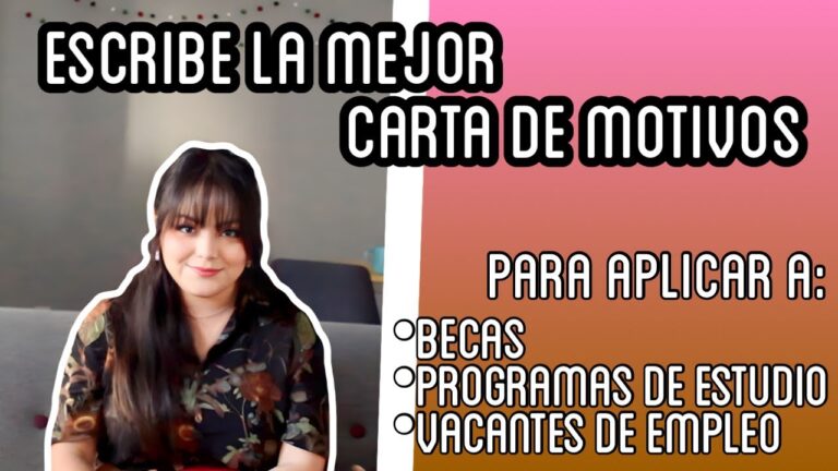como escribir una carta de motivos