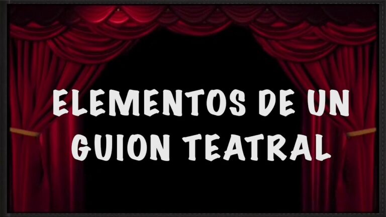 como se estructura una obra de teatro