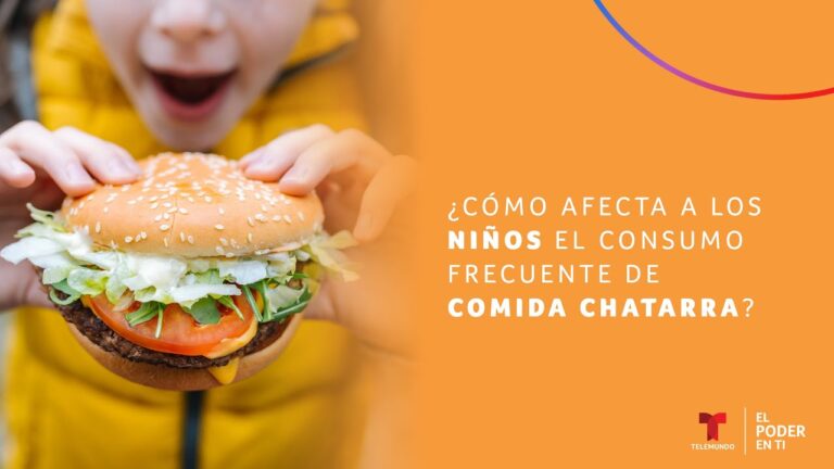 consecuencias del consumo de comida chatarra en niños