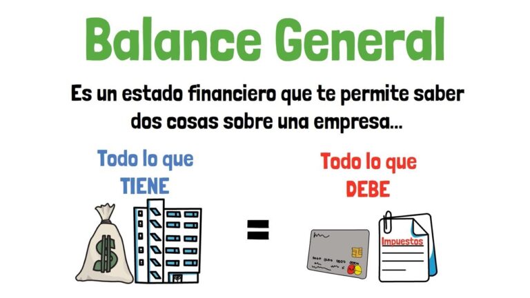 cual es el objetivo del balance general