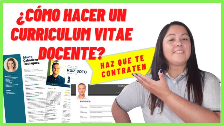 curriculum de maestra de primaria