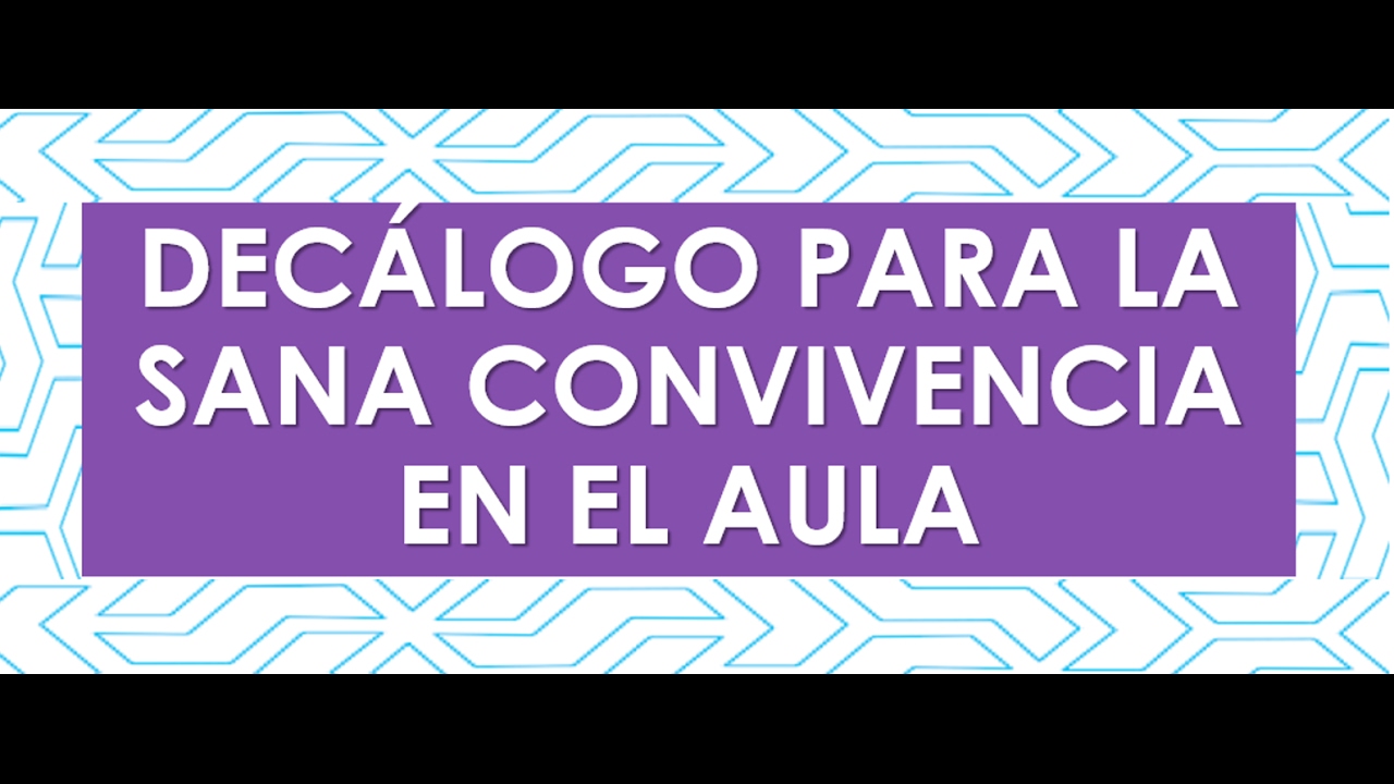 decálogo para la convivencia escolar