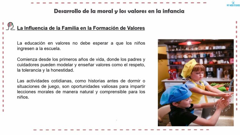 el desarrollo de los valores en la infancia