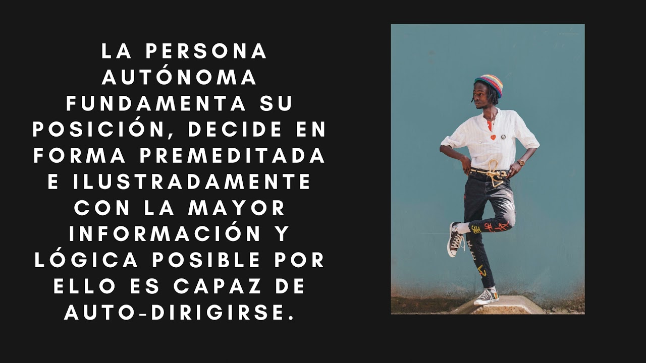 el ser autonomo y reflexivo