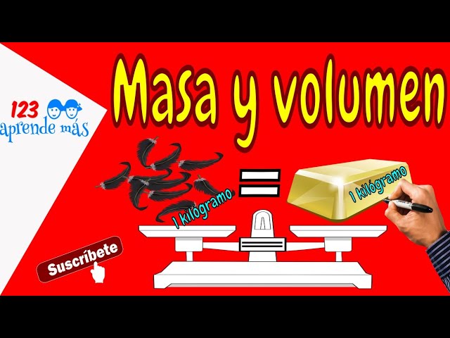 estados de la materia masa y volumen