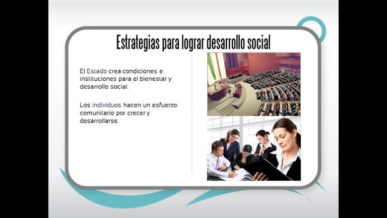 estrategias para el desarrollo social