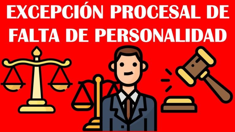 excepción de falta de personalidad