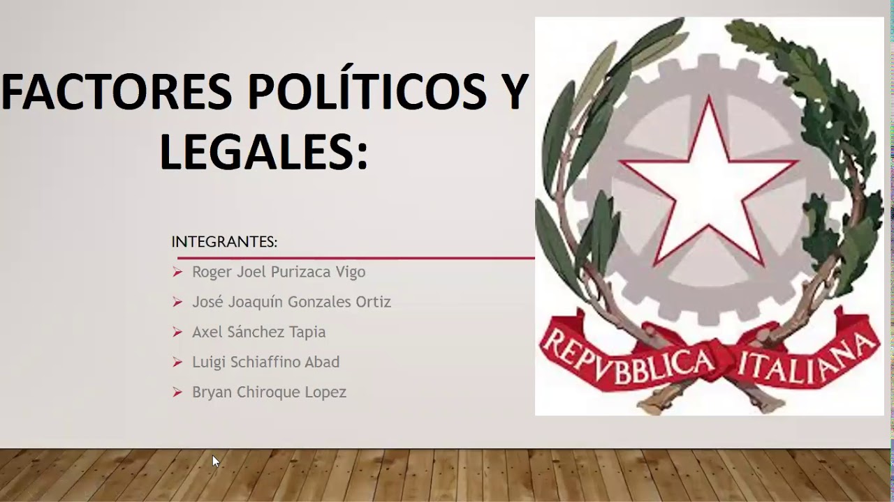 factores politicos y legales que afectan a una empresa