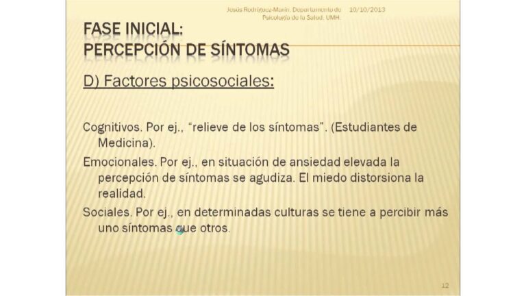fases de la conducta de enfermedad
