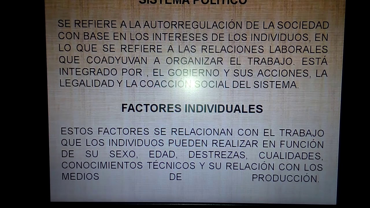 la organización social del trabajo