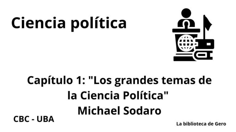 los grandes temas de la ciencia política