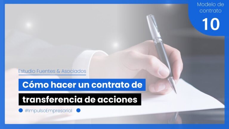 modelo de transferencia de acciones ecuador