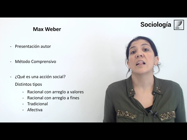 objeto de estudio de la sociologia segun max weber