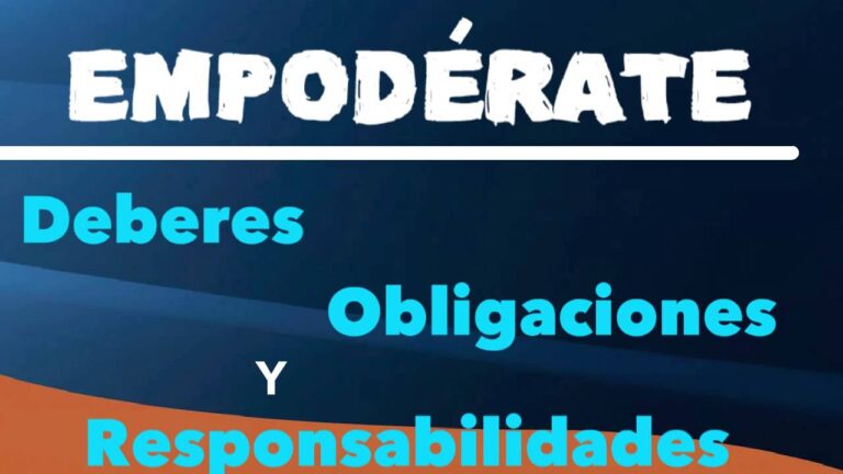 obligaciones de los jovenes y adolescentes