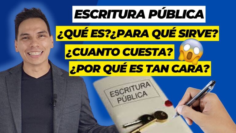 para que sirve una escritura publica