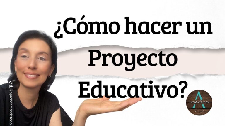 pasos para realizar un proyecto didactico