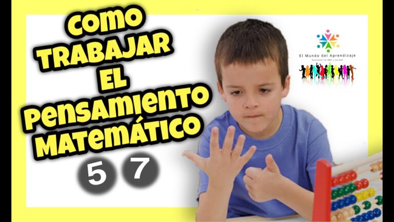 pensamiento logico matematico en niños