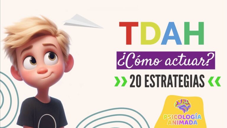 plan de trabajo para niños con tdah