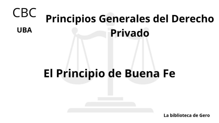 principio de buena fe articulo