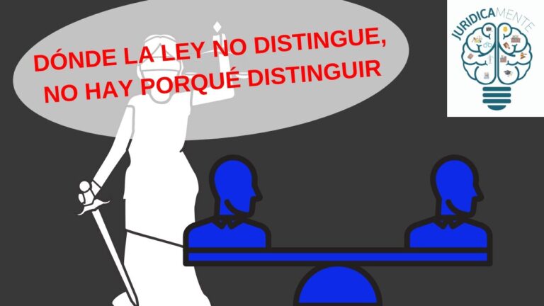 principio general de derecho donde la ley no distingue