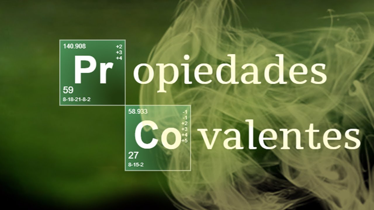 propiedades de las sustancias covalentes