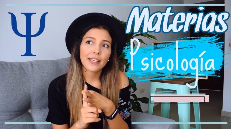 psicologia materias que se cursan