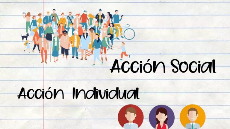 que diferencia hay entre accion individual y accion social