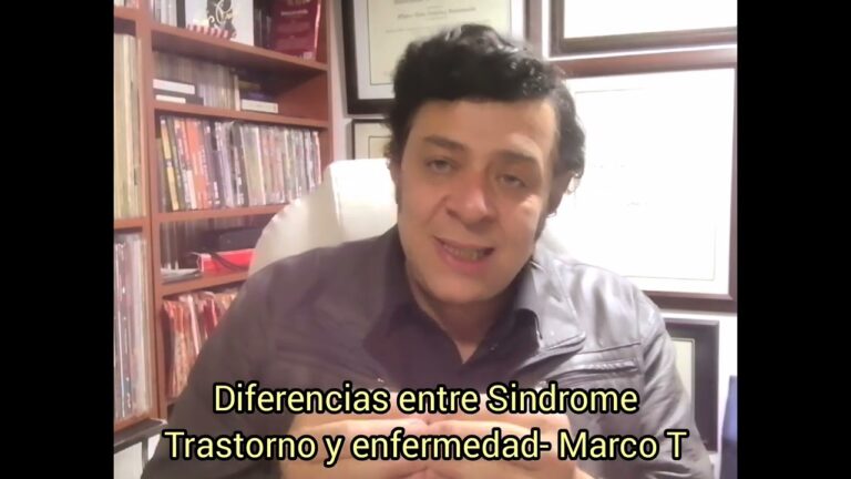 que diferencia hay entre sindrome y trastorno