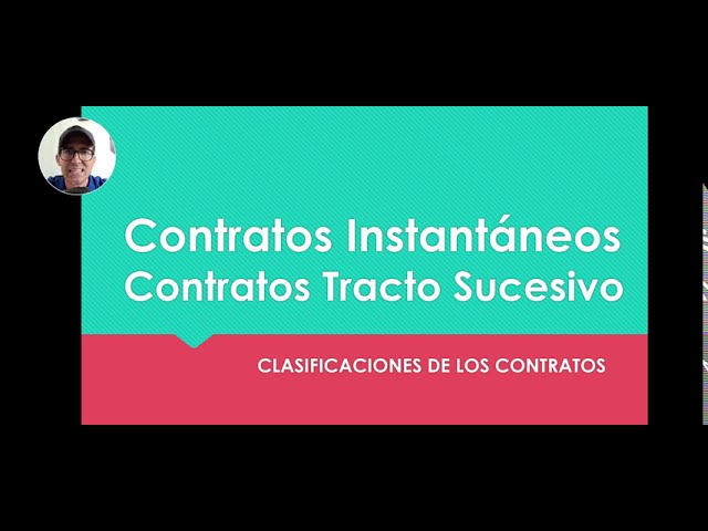 que es tracto sucesivo en un contrato