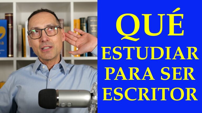 que estudiar para ser escritor