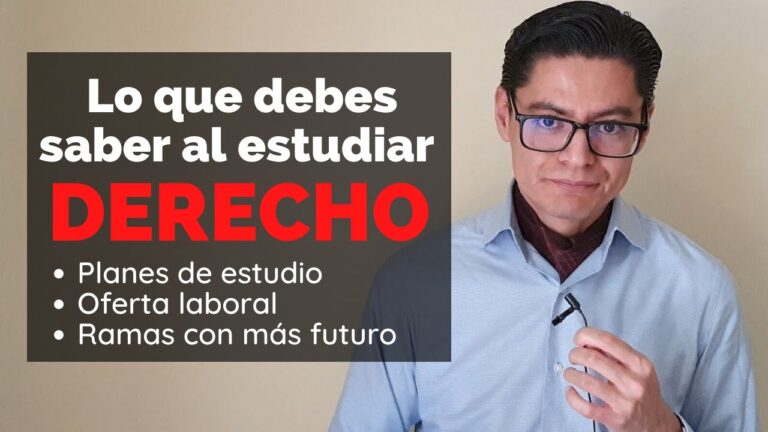 que se requiere para estudiar derecho