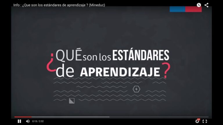qué son los estándares de aprendizaje