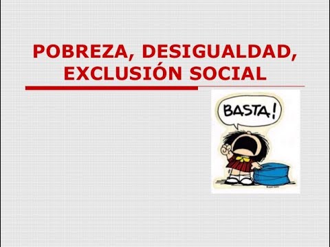 relacion entre pobreza y exclusion social