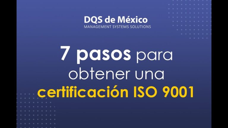 requisitos para obtener la certificacion iso 9000
