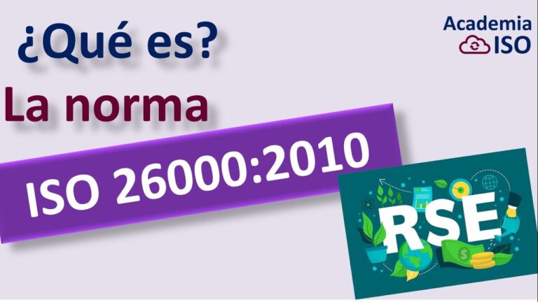responsabilidad social segun la iso 26000