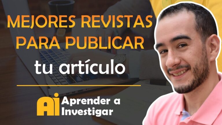 revistas donde publicar articulos cientificos