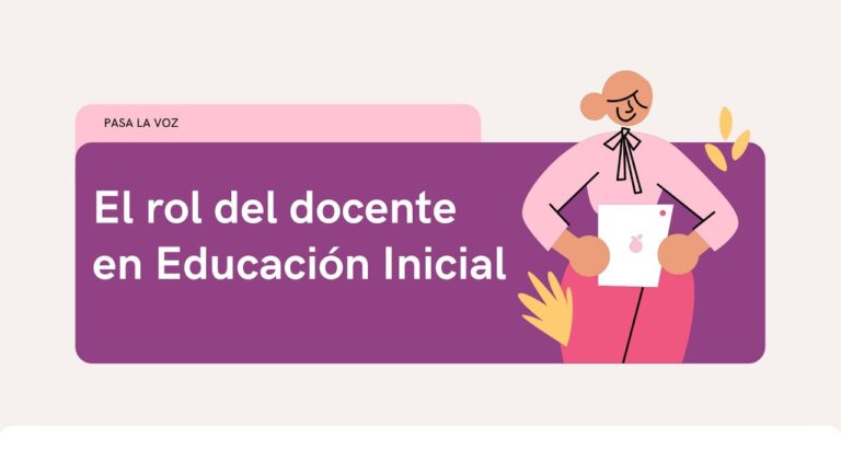 rol del docente en educación inicial