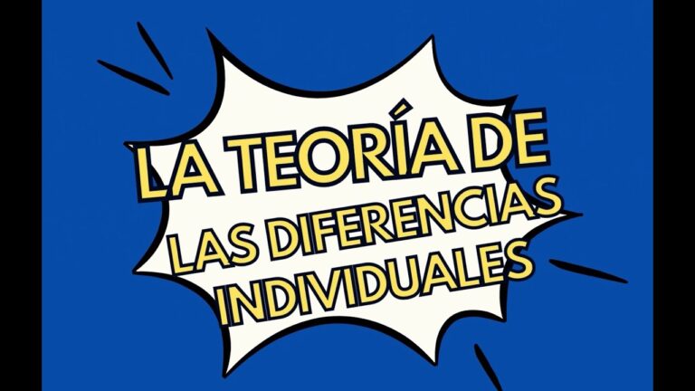 teoria de las diferencias individuales autor