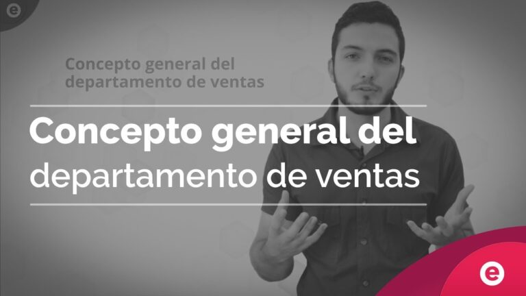 tipos de departamentos de ventas