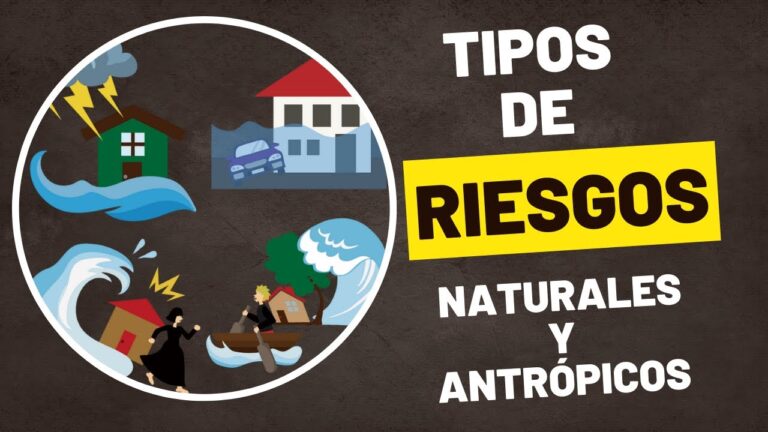 tipos de riesgos naturales y antrópicos